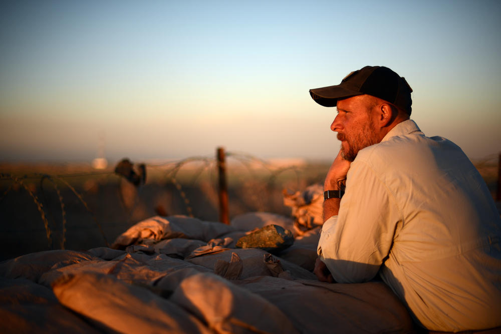 May 2013: David Gilkey at Camp Dwyer in Helmand province, Afghanistan.