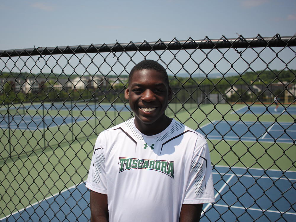 Lorris Nzouakeu played tennis for three years at Tuscarora High. He appreciate that his school 