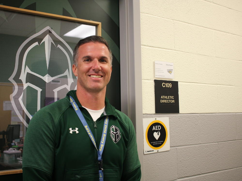 Chris O'Connor leads athletics at Tuscarora High. He says it's important to let kids try a variety of sport. His own kids,  a seventh-grader and a fourth-grader, both do three sports so 