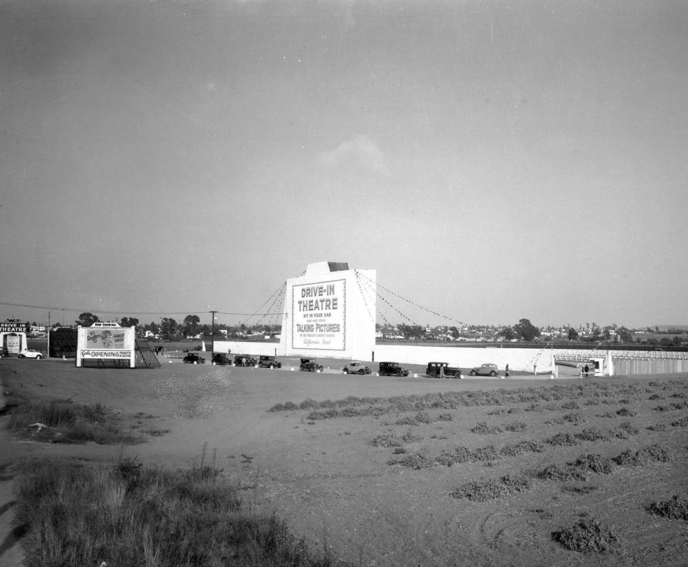 The Drive-in Theater in Los Angeles in 1934.