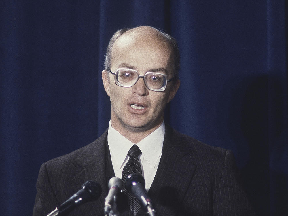 Reagan administration Interior Secretary James Watt, pictured on Dec. 23, 1980, has died at age 85.