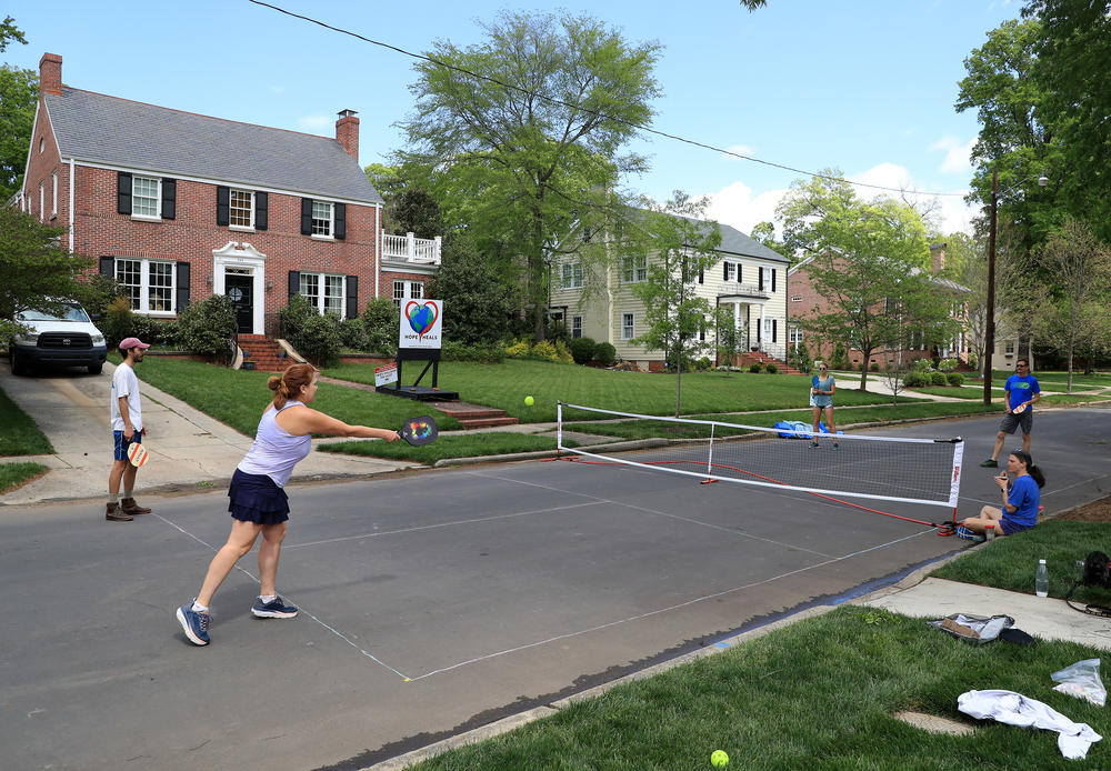Pickleball became a pandemic-era darling, because it could be played in relative safety outside.