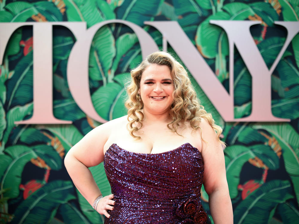 Bonnie Milligan wins the Tony Award for best featured actress in a musical at the United Palace Theater on June 11, 2023 in New York City.