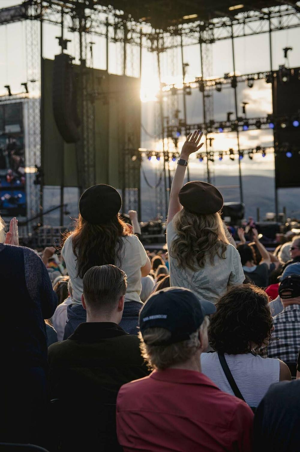 Fans during Brandi Carlile's set during the 