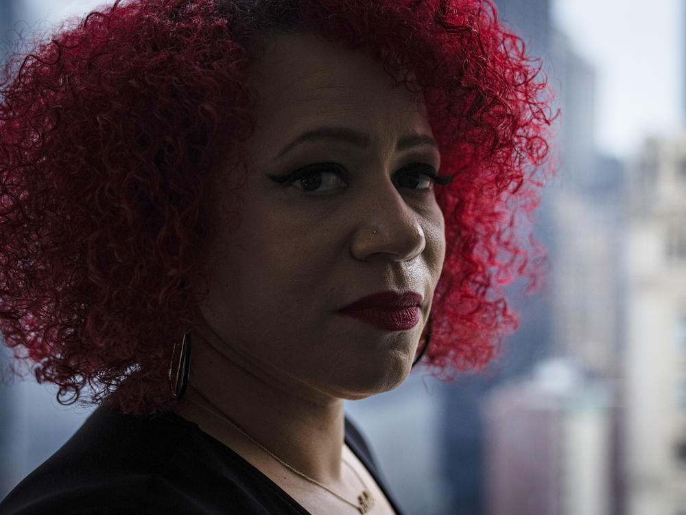 Journalist Nikole Hannah-Jones is a co-founder of The Ida B. Wells Society. She's pictured above in New York in December 2021.