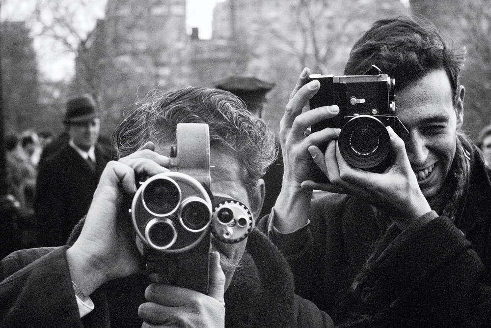 Photographers in Central Park, New York City.