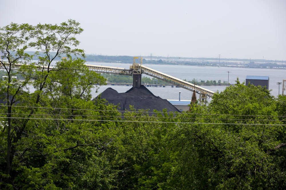 Mountains of coal in South Baltimore. A new satellite will monitor dangerous air pollution across the country. 