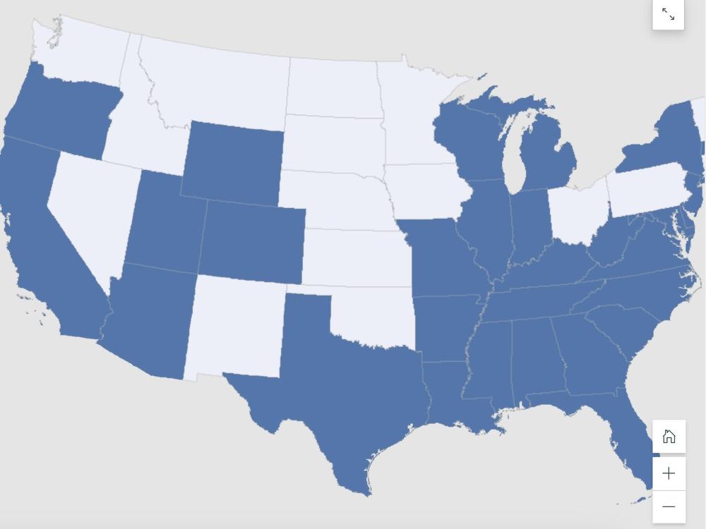State courts in every state highlighted on this map have cited cases involving enslaved people in the 1980s or later.