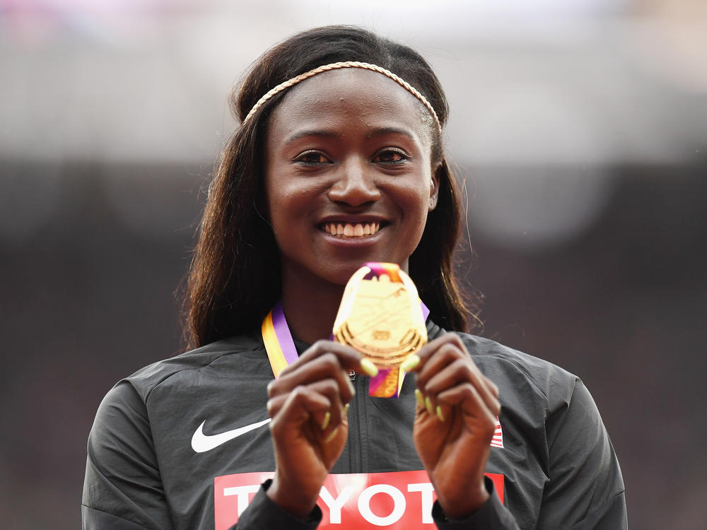Tori Bowie, who captured gold as a sprinter in the Olympics and the world championships, died at age 32 from complications of childbirth, according to an autopsy report.