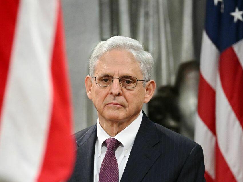 U.S. Attorney General Merrick Garland is pictured during a Justice Department event on May 24. On Wednesday, he defended the integrity of the special counsel investigation into former President Donald Trump's handling of classified documents after leaving office.