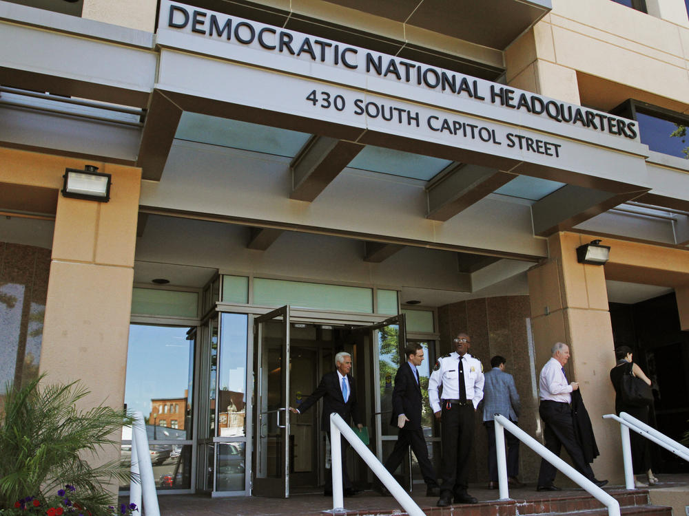 Democratic National Committee (DNC) headquarters in Washington, as seen in a 2016 file photo.