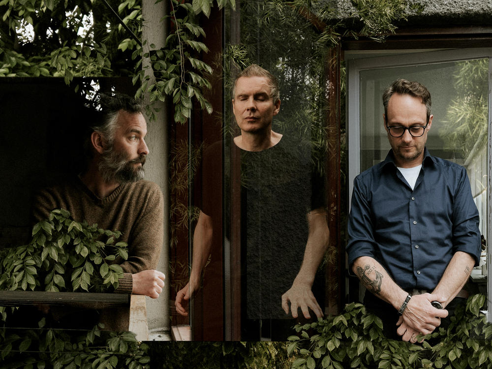 Members of the Icelandic band Sigur Rós (left to right: Kjartan Sveinsson, Jón Ϸór Birgisson and Georg Hólm) have released <em>ÁTTA,</em> their first album in 10 years.