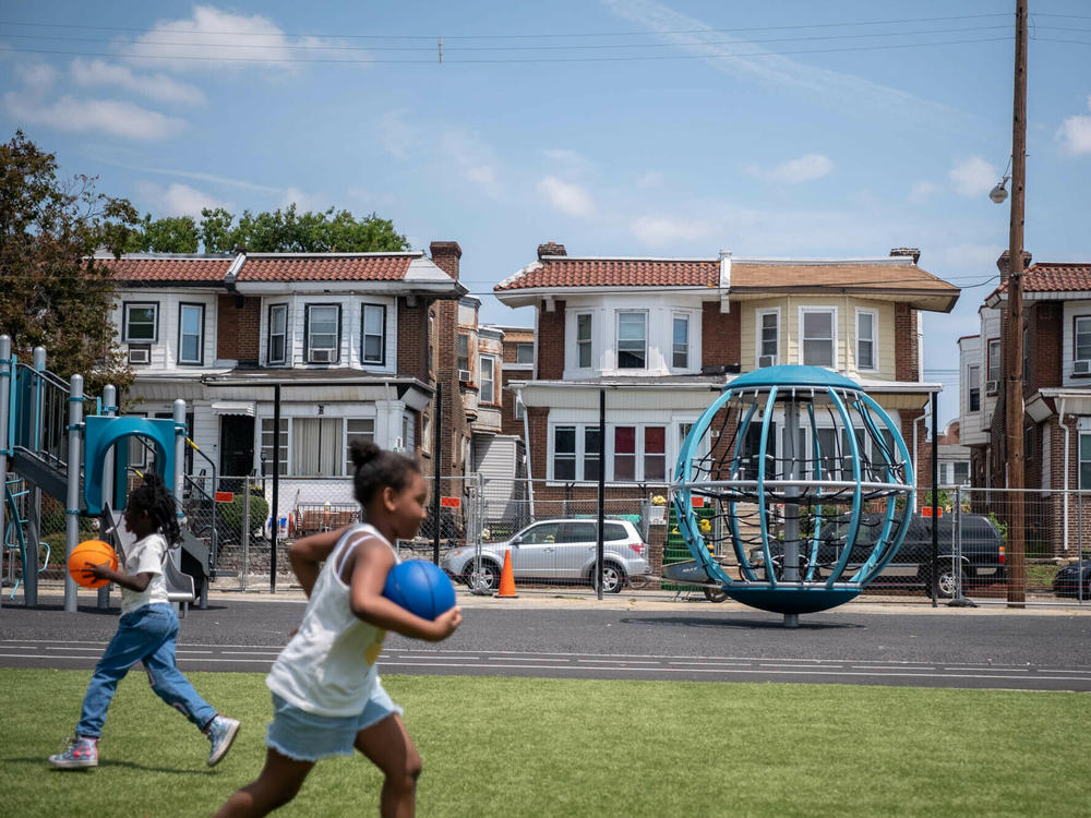 A year ago, the schoolyard at the Add B. Anderson School in West Philadelphia was nothing but bare concrete. Now, it's a revamped green space that serves the whole community.
