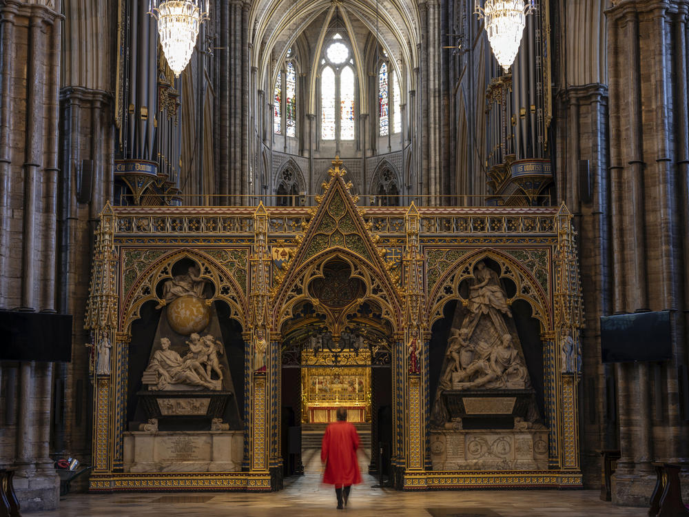 Clergy members of the Church of England are asking for a 9.5% pay hike that would begin in April 2024. Here, a view inside Westminster Abbey in London on April 12 ahead of King Charles III's coronation.