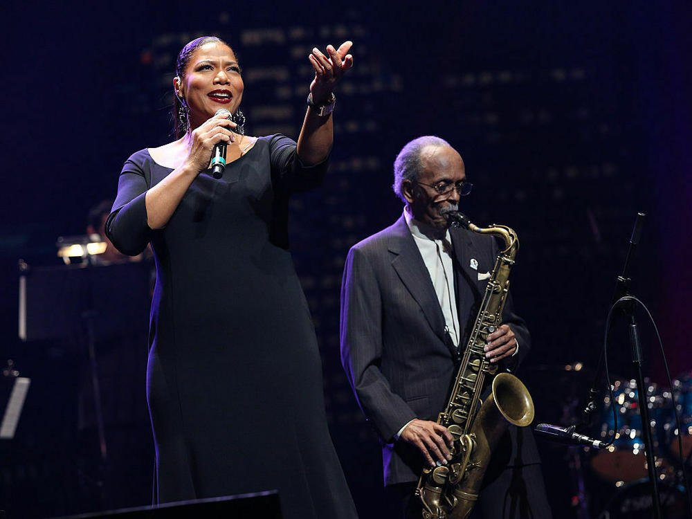 Queen Latifah performs at the 2014 Thelonious Monk International Jazz Trumpet Competition.