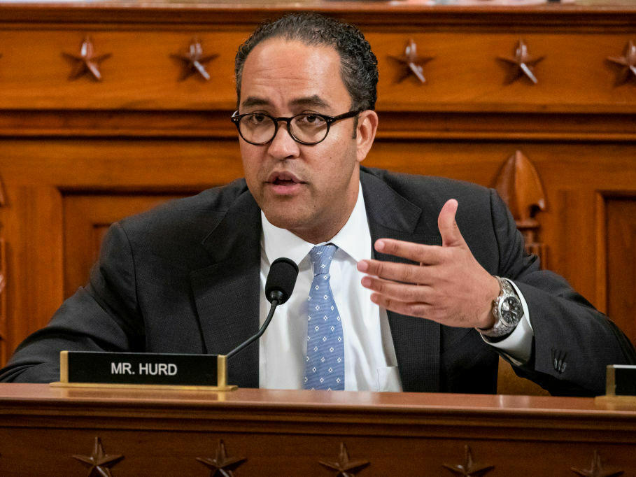 Then-Rep. Will Hurd, R-Texas, participates in a hearing before the House Intelligence Committee on Capitol Hill in November 2019. Hurd said Thursday he is running for president.