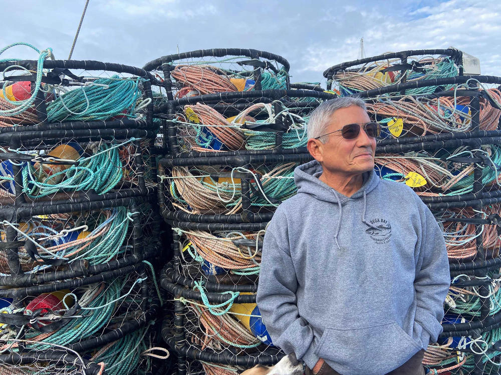 Dick Ogg, a crab fisherman from Bodega Bay, California, says he's tested the gear, but since fishermen work with hundreds of traps during already grueling work days, adding any extra time would be an economic hit.