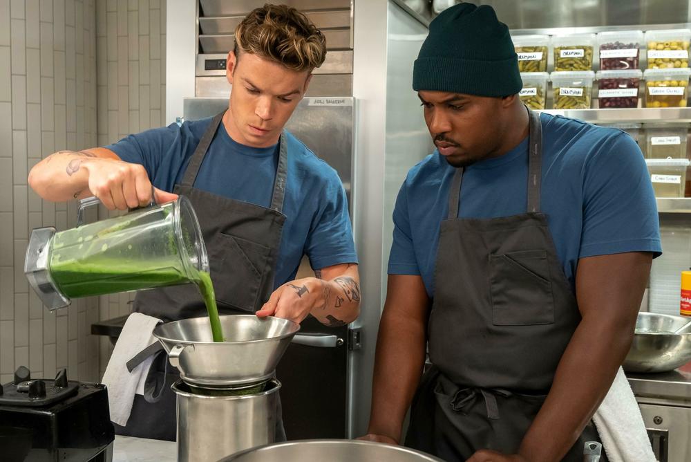 Will Poulter, left, as Luca, and Lionel Boyce as Marcus.