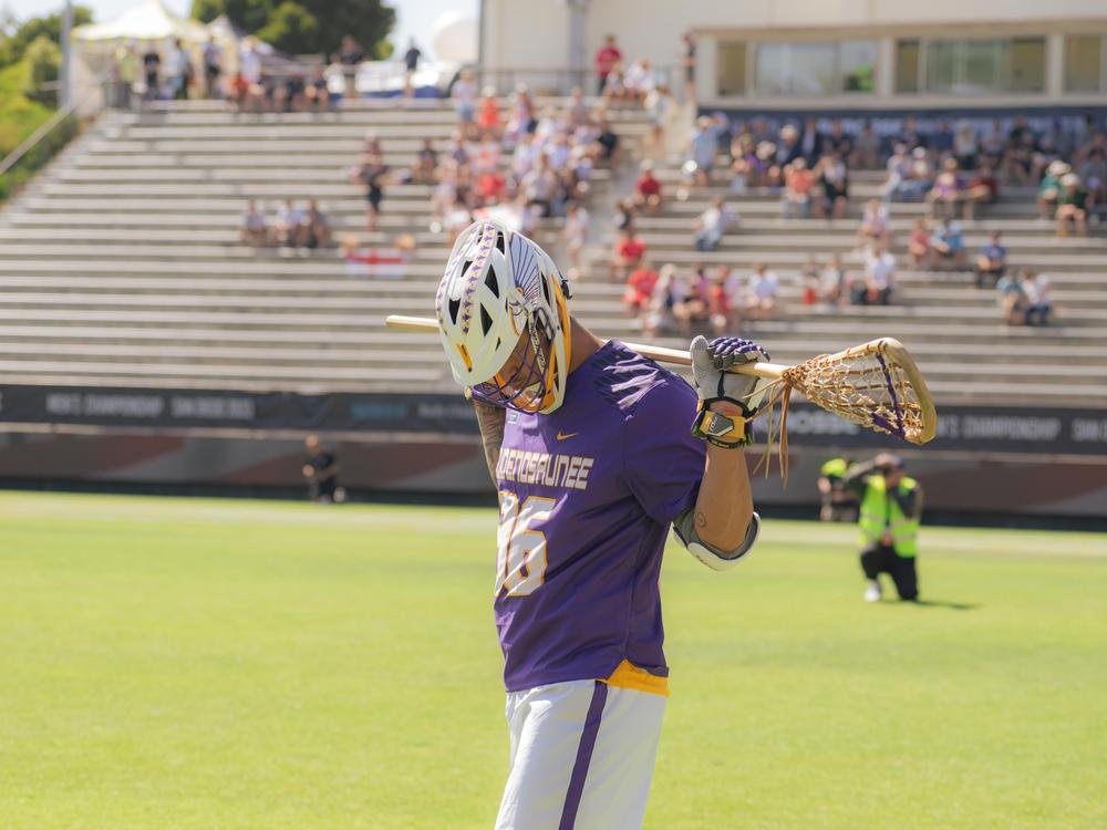 The Haudenosaunee Nationals warm up before their World Lacrosse Championship tournament match against England.