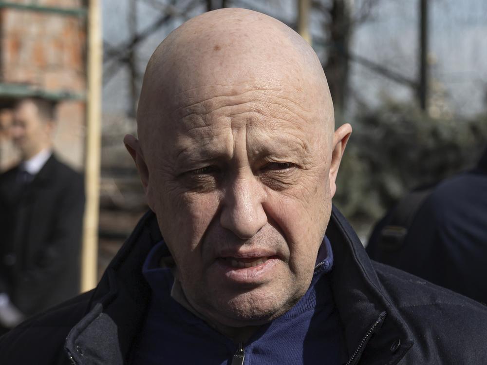 Yevgeny Prigozhin, head of the the Wagner Group, is pictured during a funeral ceremony in Moscow on April 8. Prigozhin's uprising may have done irreparable damage to the image of President Vladimir Putin at home and abroad.