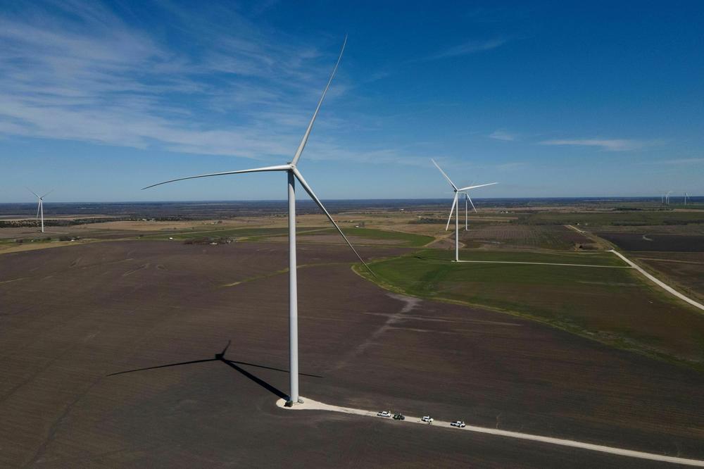 Nucor has been signing contracts with renewable energy projects like this wind farm in Texas.