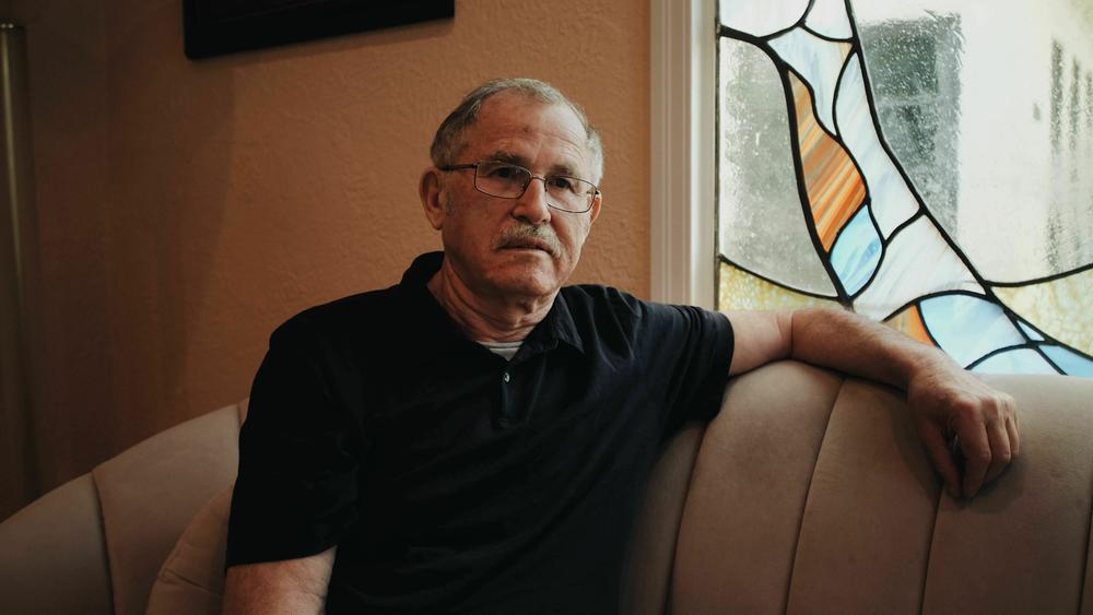 Naum Lantsman in his Los Angeles home. He fell victim to a cryptocurrency scam and ended up losing his entire life savings.