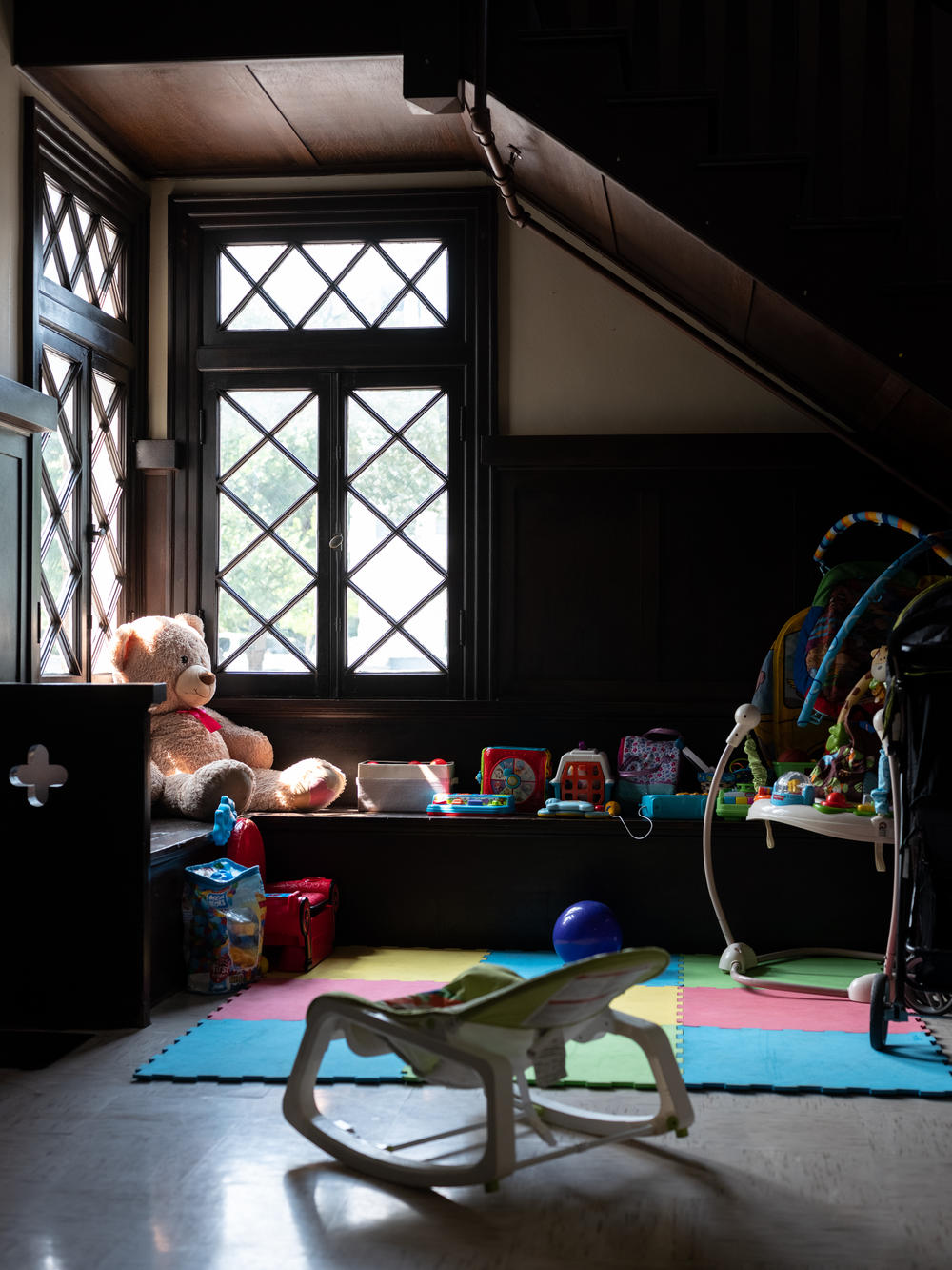 One of the rooms in the converted old house that is now Casa Mía. The program is funded through Texas Health and Human Services and has a long waiting list.