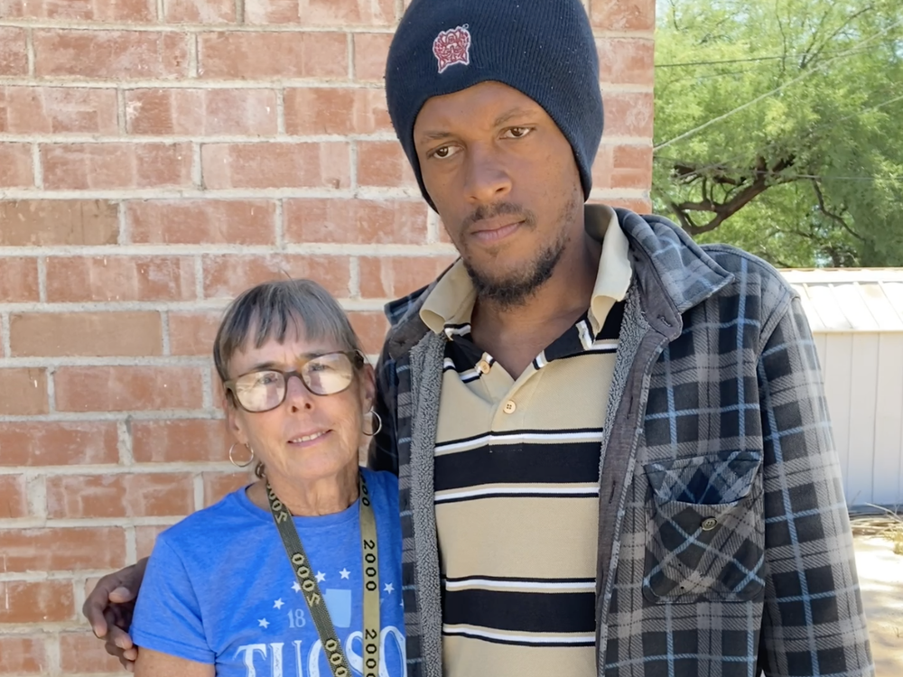 Barbara Romero and her son Daniel.