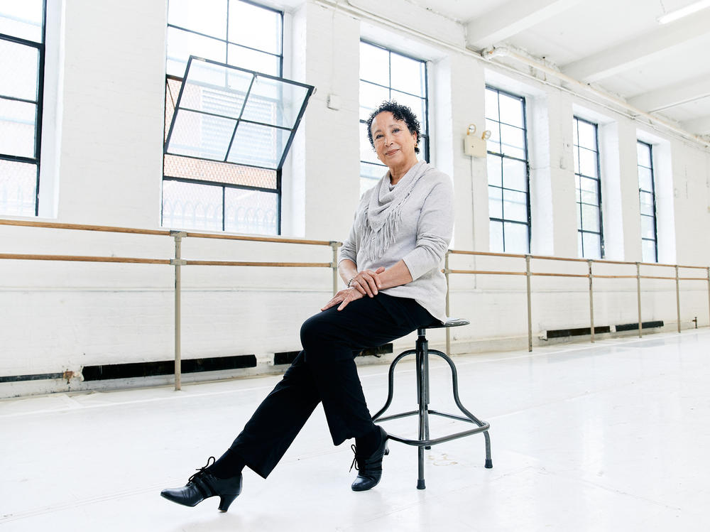 Virginia Johnson, 73, the outgoing artistic director of Dance Theatre of Harlem poses in one of the company's ballet studios at 466 West 152nd street in New York City, N.Y. on Thursday, June 22, 2023. She joined the company in 1969 as a founding member and prima ballerina, returning to it as the Artistic Director from 2009-2023.