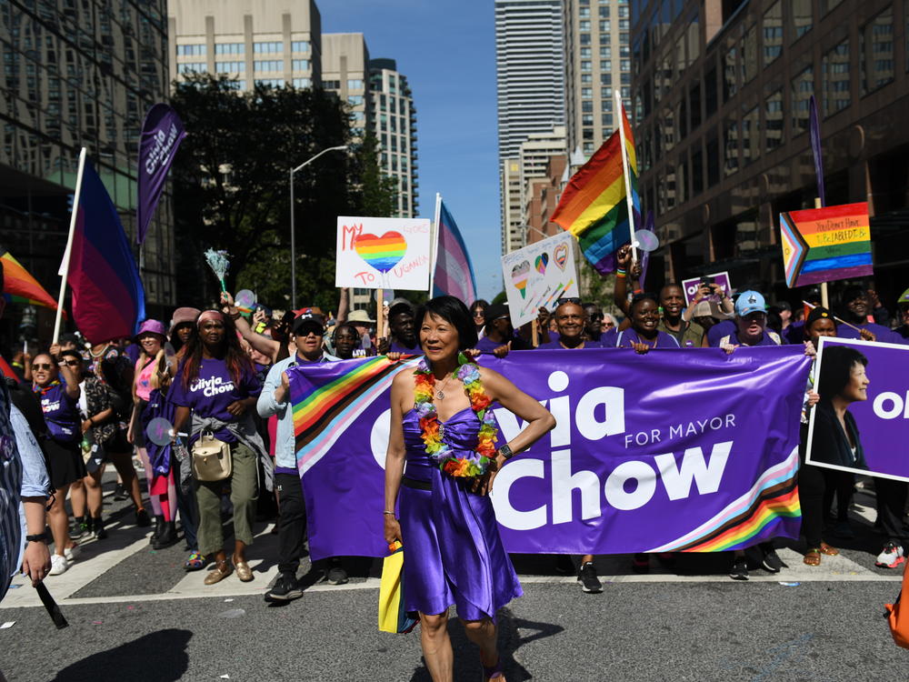 Chow takes part in the annual Toronto Pride Parade on June 25.