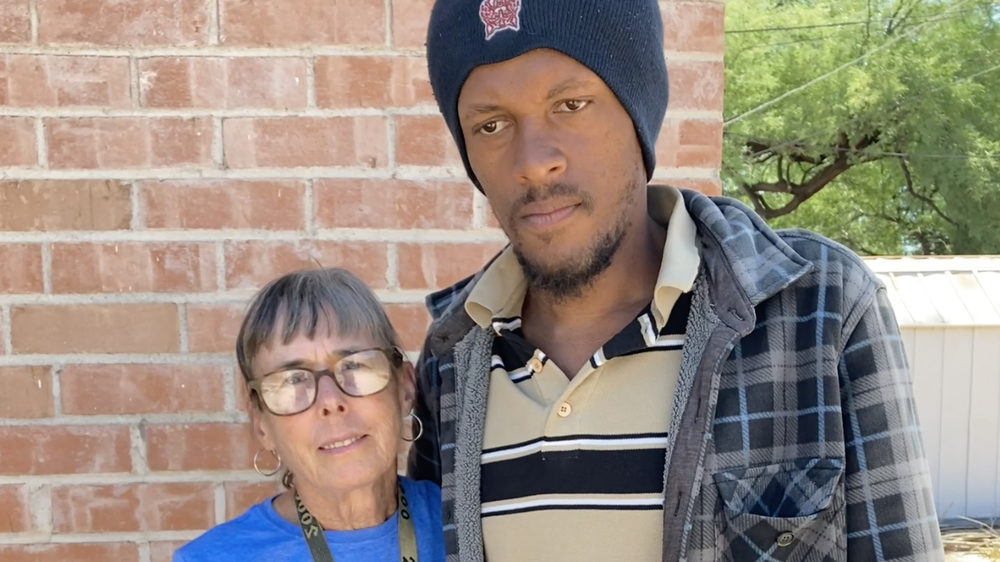Barbara Romero and her son Daniel.