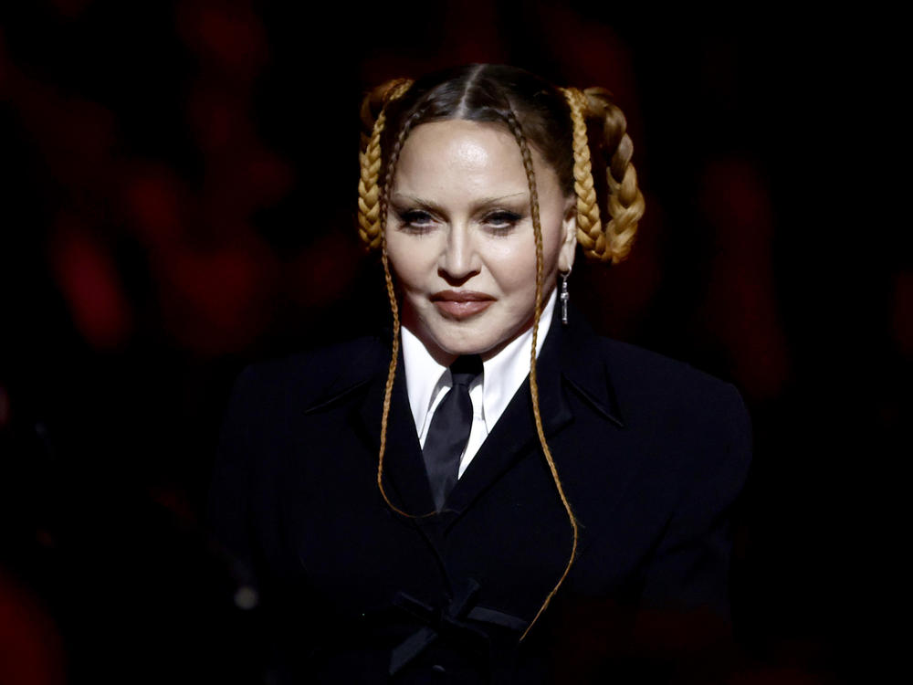 The performer Madonna, onstage at the 65th Grammy Awards ceremony in Los Angeles in February.