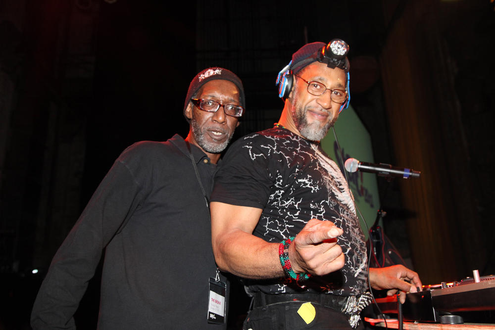 Coke La Rock (left) and DJ Kool Herc attended the Birth of the Boom Hip-Hop Festival in 2011 in New York City.