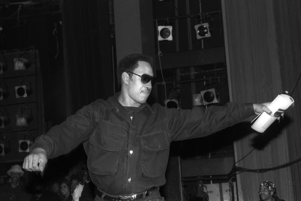 DJ Kool Herc appears at The Source Awards held at the Paramount Theater at Madison Square Garden on April 25, 1994 in New York City.