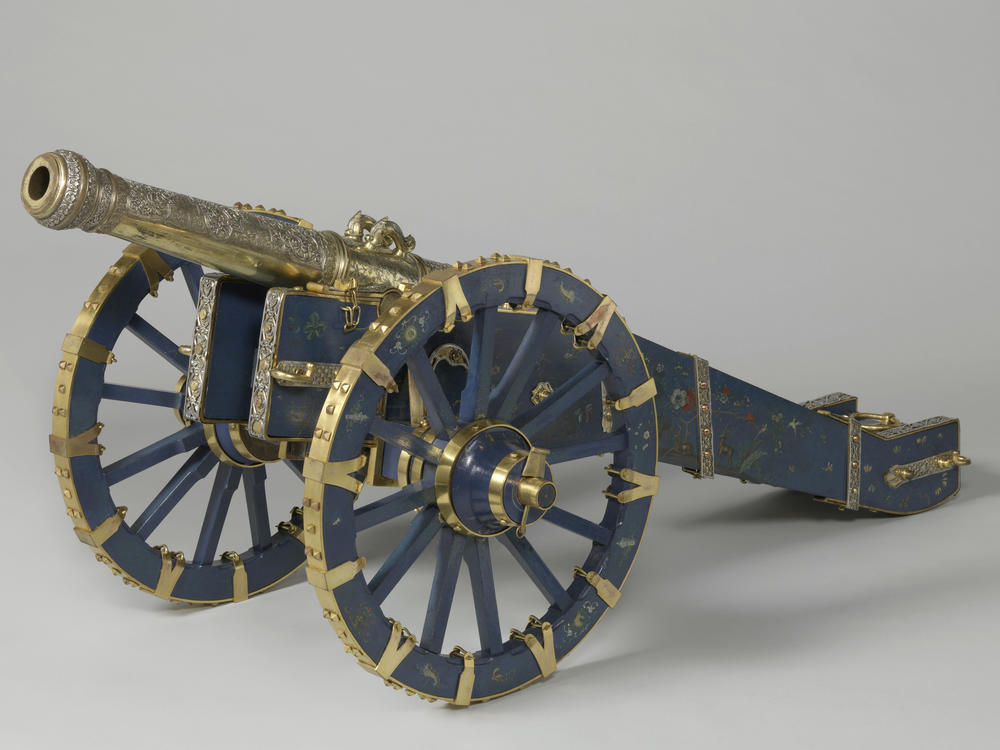 In this photo provided by Rijksmuseum on Thursday, July 6, 2023, the of the Cannon of Kandy which originated from Sri Lanka is photographed.