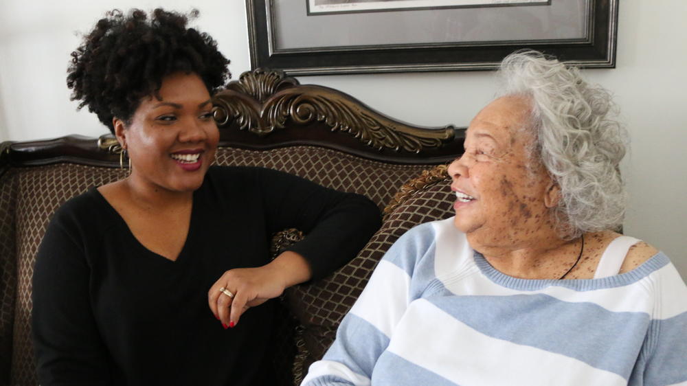 Tonya Mosley with her grandmother Ernestine.