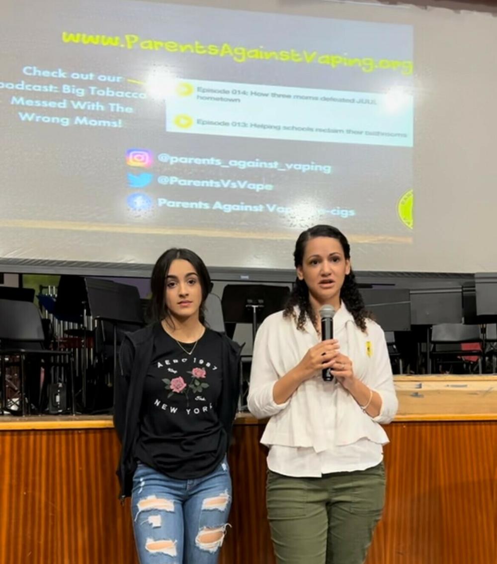 Nancy Heredia-Villanueva and her daughter speak out about the health risks of vaping. And Heredia-Villanueva is campaigning for more enforcement of illegal sales of the products.