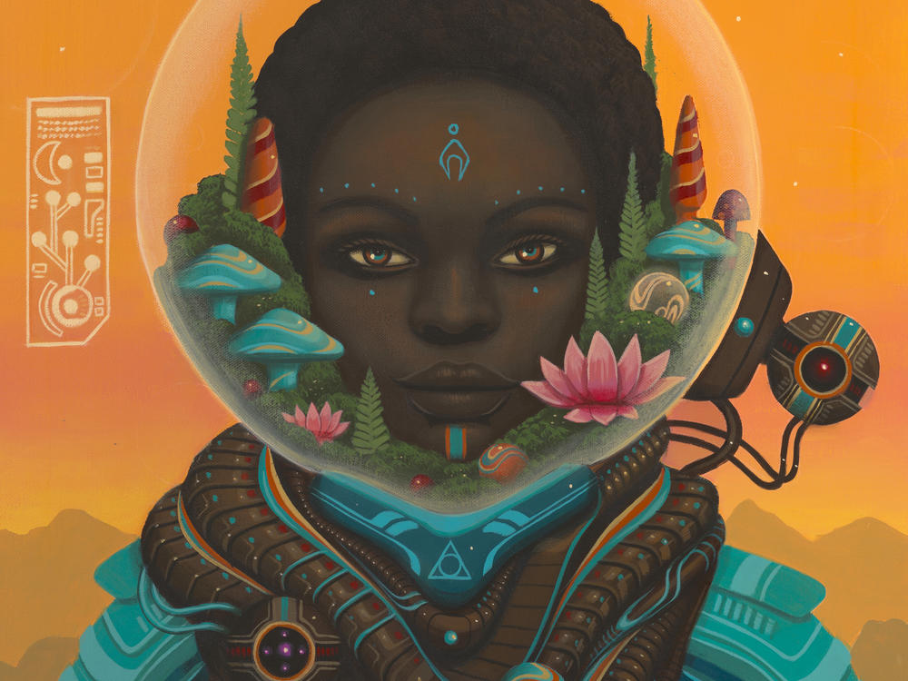 Visual artist Paul Lewin created this work for Toshi Reagon and Bernice Johnson Reagon's musical setting of <em>Parable of the Sower</em>.