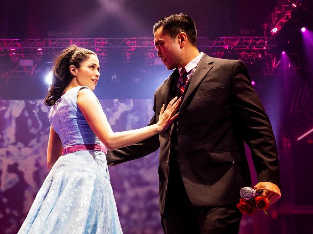 Arielle Jacobs and Jose Llana as Imelda and Ferdinand Marcos in <em>Here Lives Love.</em>