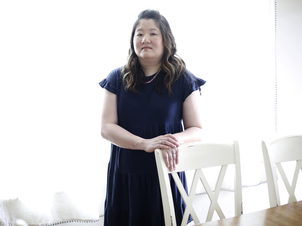 Bridget Narsh at her home in Chapel Hill, North Carolina. Narsh's son has autism, post-traumatic stress disorder, and ADHD. In 2020, he spent more than 100 days at Central Regional Hospital, a state-run mental health facility. The state billed the family nearly $102,000 for the hospitalizations.