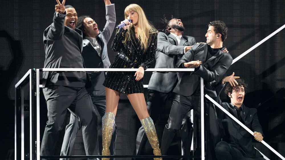 US singer-songwriter Taylor Swift performs onstage on the first night of her 