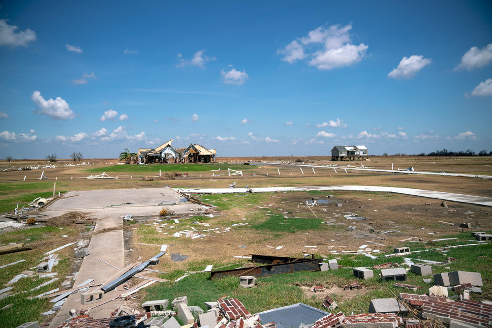 Southwest Louisiana's Cameron Parish was badly damaged by Hurricane Laura in 2020. The state is grappling with a home insurance crisis in the wake of repeated climate-driven storms.