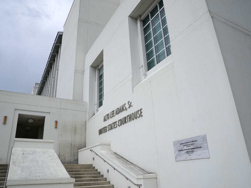 The Alto Lee Adams, Sr. U.S. Courthouse where U.S. District Court Judge Aileen Cannon held a pretrial conference to discuss procedures for handling classified information in the case against former President Donald Trump on July 18, 2023, in Fort Pierce, Fla.