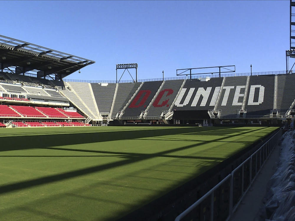 Audi Field, a soccer-specific stadium is shown in Buzzard Point in Washington, DC on July 9, 2018.