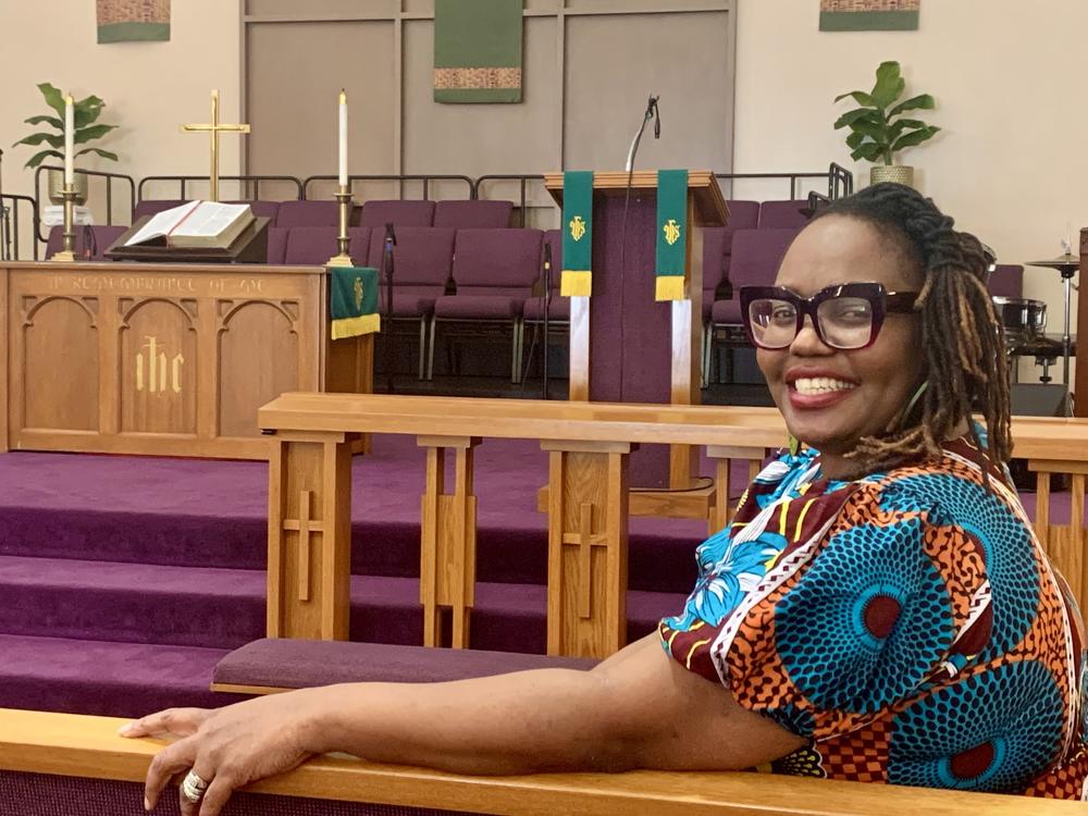 Rev. Kimberly Scott is the newly-installed pastor at Grace United Methodist Church in South Los Angeles. She decided to stay in the church, believing a change for greater LGBTQ acceptance is coming.