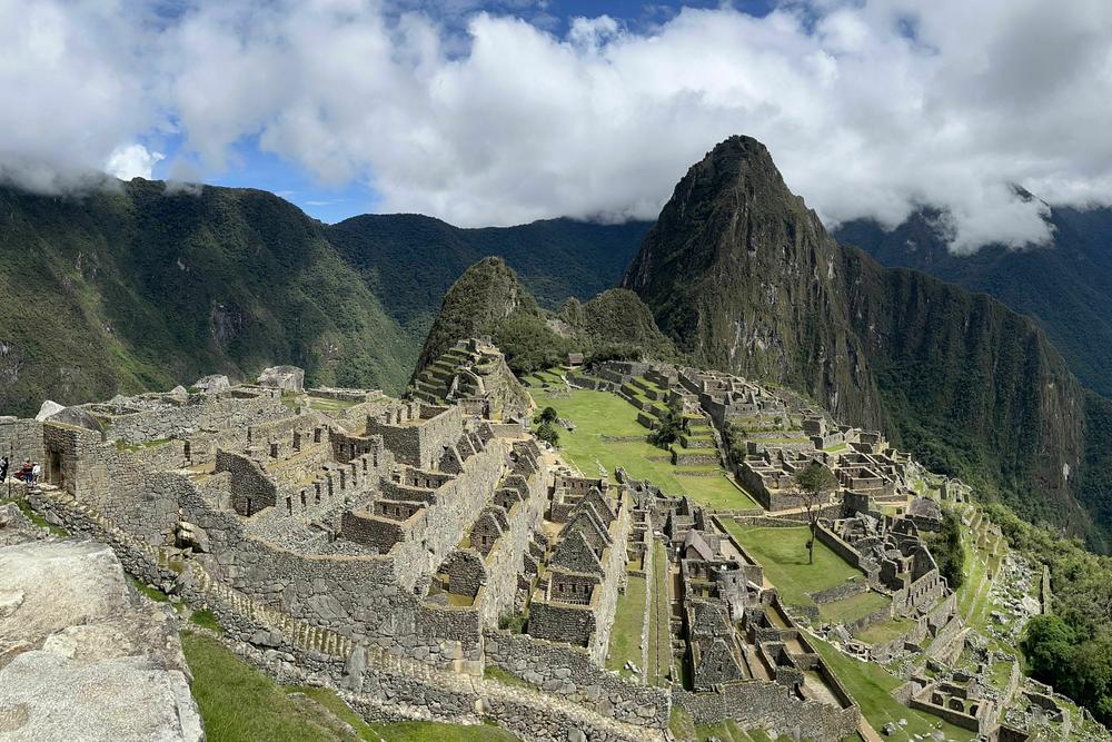 The ancient Inca ruins of Machu Picchu in Peru, seen on Feb. 15, 2023.