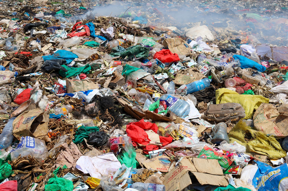 Single use plastic bags — banned in 2016 by Kenya — are still a sizeable presence at the Dadach Boshe dump and elsewhere in the country.