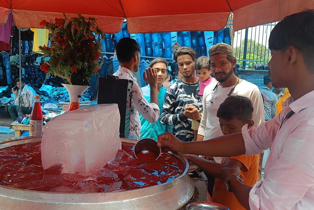 Abdul Wahid has been serving Rooh Afza to customers in Old Delhi for more than 15 years.