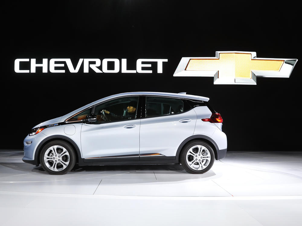 Chevrolet shows off its Chevrolet Bolt at the North American International Auto Show on Jan. 9, 2017, in Detroit. GM will introduce a new-generation Bolt after earlier saying it would halt production.