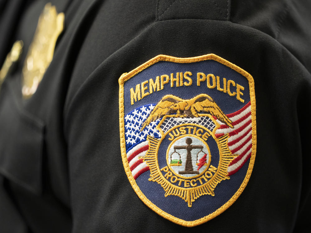 A patch of the Memphis Police Department pictured on May 18, 2023 in Nashville, Tenn.